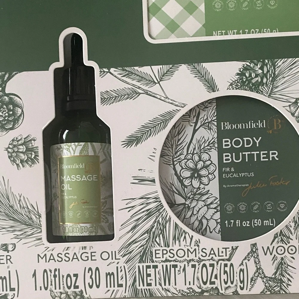 Bloomfield Relaxing Body Collection - Eucalyptus Bath Set new in box
